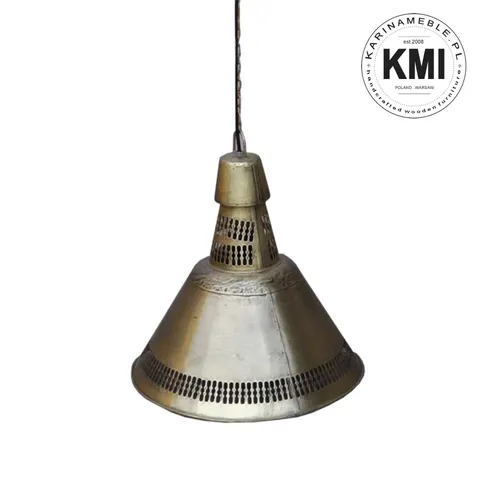 metalowa lampa industrialna brass