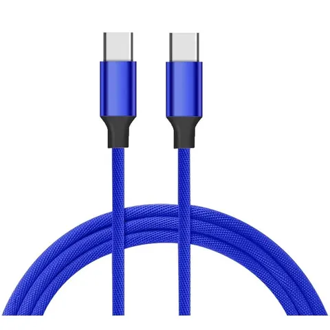 Kabel USB typ C - typ C niebieski 2A 1,5m VA0037 VAYOX
