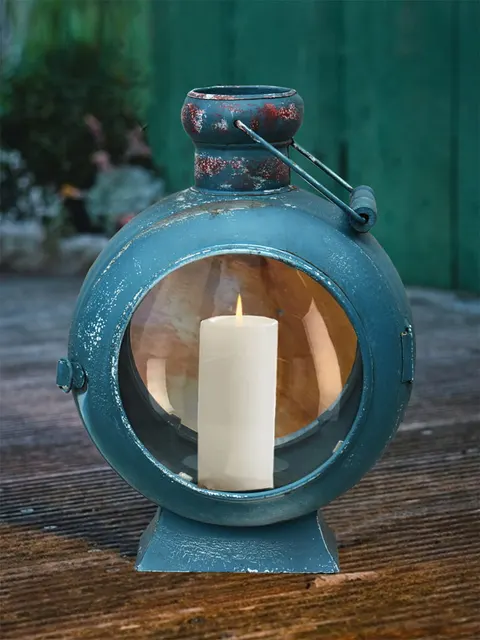 Loftowy lampion metalowy MOHITO postarzana patyna