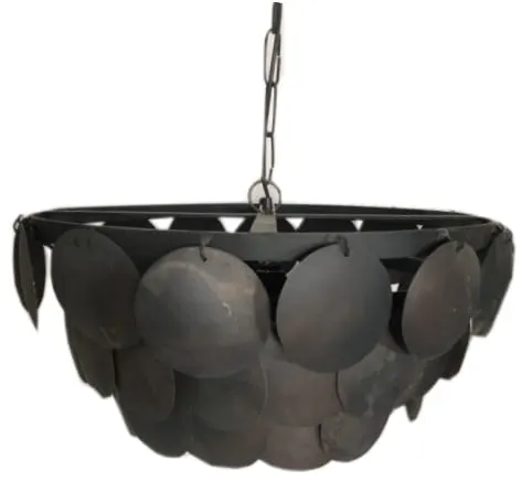 metalowa lampa loftowa postarzana