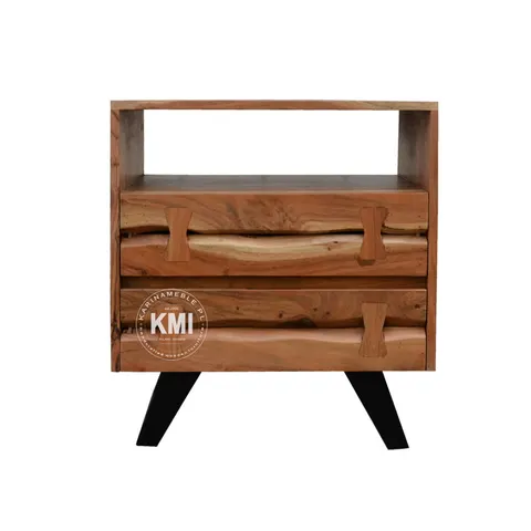 Szafka Loftowa Organic z Drewna Akacji 58 cm - Meble Loftowe