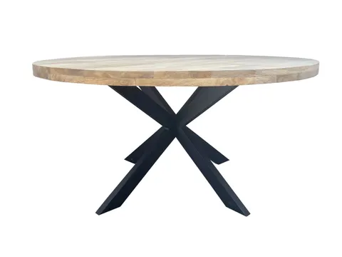 okrągły stół Axel 150 cm w stylu loft natural mango