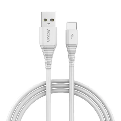 Kabel USB - typ C 1m biały VA0056 Vayox