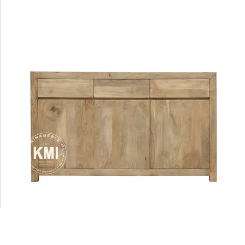 Nowoczesna Komoda Mango Drewniana Prosta 150 cm | Meble Indyjskie