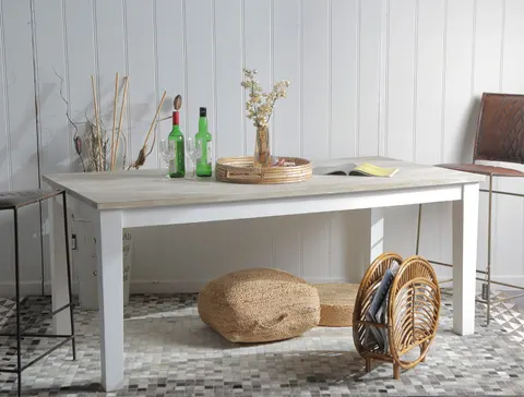 Stół HAMPTON 152x90 cm z Litego Drewna Mango | Styl Nadmorski