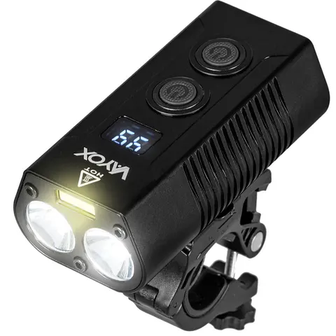 Światło rowerowe 750 lm 2x XML + COB + powerbank VA0045 Vayox