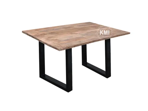 ndustrialny stół drewniany mango 120×90 – postarzany loft