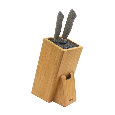 Stojak uniwersalny na noże bambus 11x22 KH-1558 KINGHOFF
