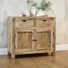 Rustykalna Komoda z Postarzanego Mango 90 cm | Meble Indyjskie