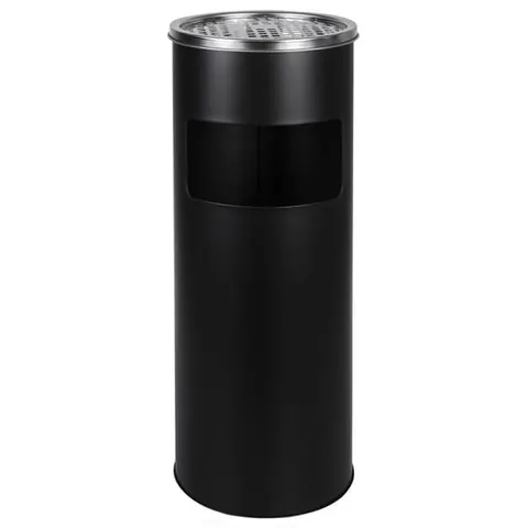 Koszopopielnica okrągła czarna MX2076BL METLEX