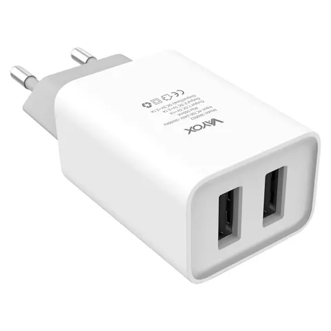 Ładowarka sieciowa 2x USB 2.1A VA0052 Vayox