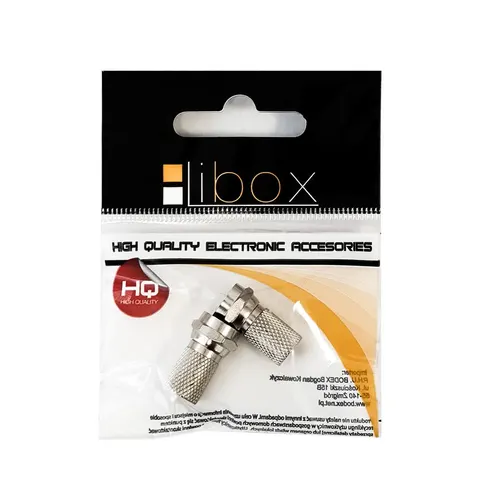 Wtyk sat "F" 5,8mm HQ CU LIBOX (opakowanie 2szt)