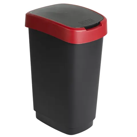 Kosz 50L TWIST czarny czerwony 1754502255 ROTHO