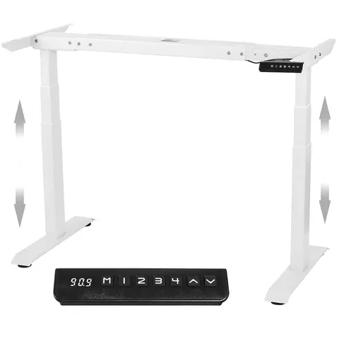 Elektryczny stelaż biurkowy KG1020 biały KING MOUNT