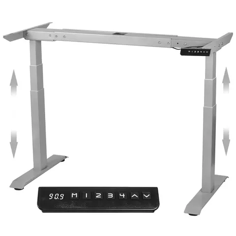 Elektryczny stelaż biurkowy KG1020 srebrny KING MOUNT
