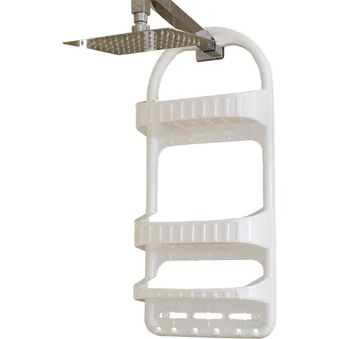 Organizer półka łazienkowa pod prysznic biała 27x12x62 cm Deco4Home
