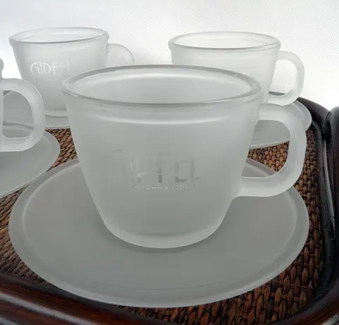 Filiżanka ze spodkiem 350 ml 4 szt. GIPFEL 7917