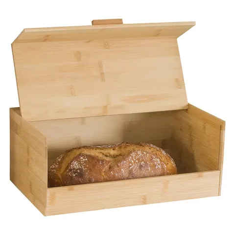 Chlebak na pieczywo bambusowy 35x21x14 cm Deco4Home
