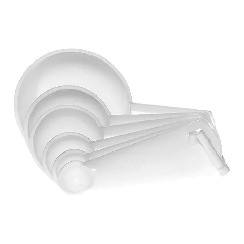 Łyżeczki z miarką , 6 szt. biały 13820800 Plast Team