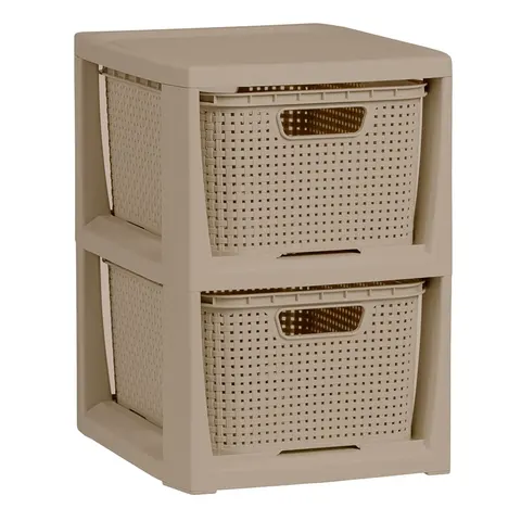 Stojak z 2 koszykami 1727 cappuccino BRANQ