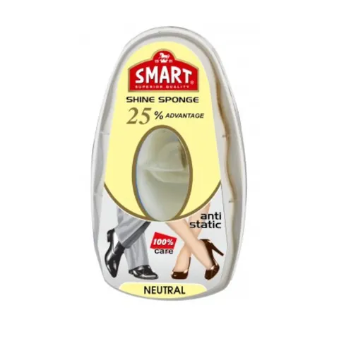 SMART Gąbka nabłyszczająca do obuwia BEZBARWNA, 8 ml