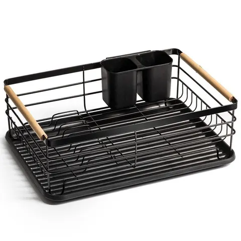 Suszarka na naczynia 43x30x14cm czarna 229002 Orion
