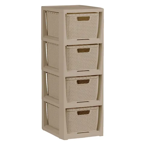 Stojak z 4 koszykami 1726 cappuccino BRANQ
