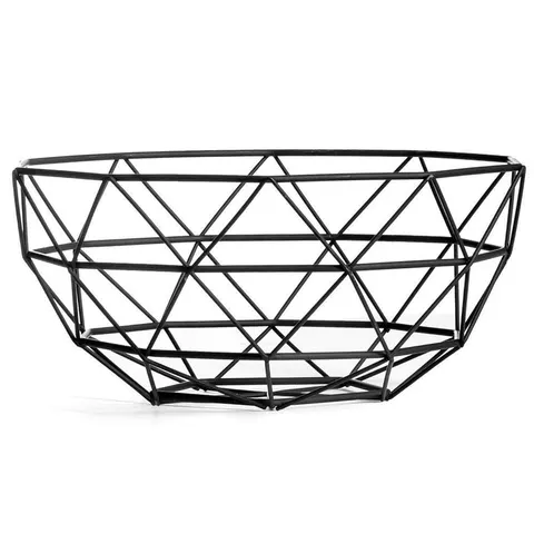Miska koszyk na owoce i warzyw geometryczny metalowy czarny 730126 Orion