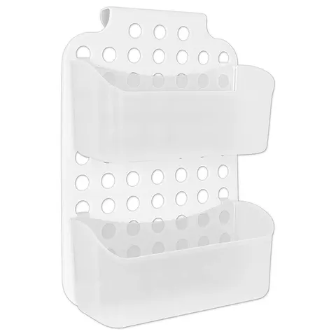 Wiszący organizer półka łazienkowa pod prysznic biały Deco4Home