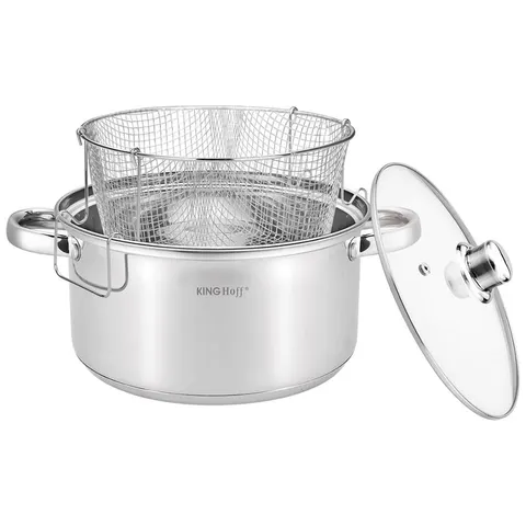 Garnek z sitkiem 24 cm 5,5 L KH1630 KINGHOFF
