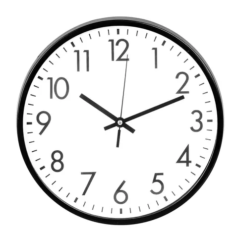 Zegar ścienny okrągły 30 cm czarny Deco4Home