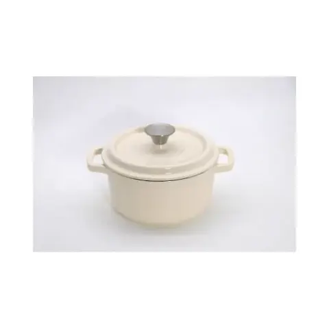 Garnek żeliwny Tierra 20cm 2,3L kremowy 830041