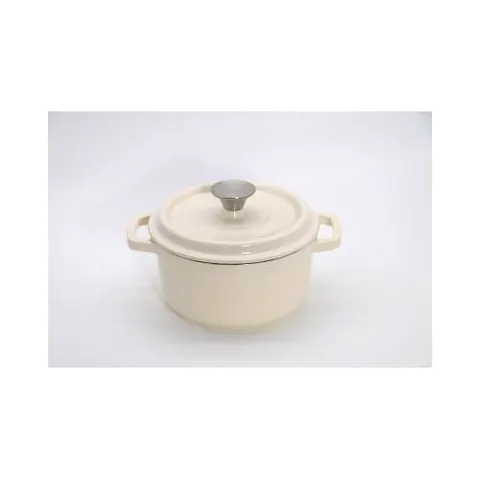 Garnek żeliwny Tierra 28cm 5,6L kremowy 830065
