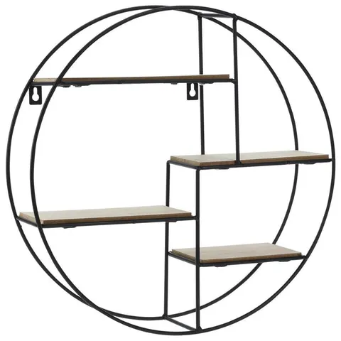 Półka okrągła wisząca LOFT metal + płyta MDF 530815 Orion