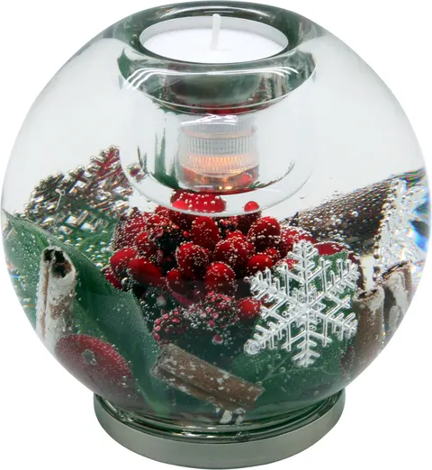 Świecznik szklany tealight LED Dreamlight 11,5cm 160-1505