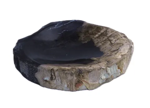 Mydelniczka kamienna skamieniałe drewno 13,5x13cm MF59