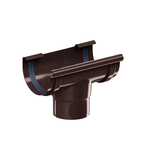 Lej spustowy rynny Krop PVC rozmiar 100/63MM SYSTEM RYNNOWY