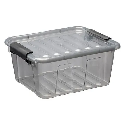 Pojemnik „Home Box” z pokrywą 2L Szary 22350804 Plast Team