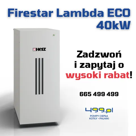 Kocioł zgazowujący drewno Firestar Lambda ECO 40kW - HERZ