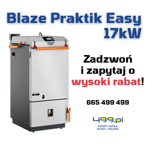 Kocioł zgazowujący drewno 17kW Blaze Praktik Easy