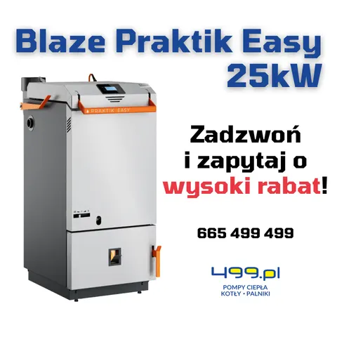 Kocioł zgazowujący drewno 25kW Blaze Praktik Easy