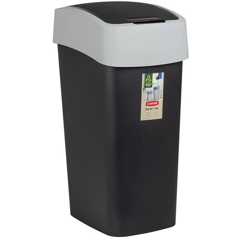 Kosz na śmieci PACIFIC FLIP BIN 50L czarny CURVER 229411