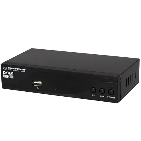 TUNER DVB-T2 H.265/HEVC ESPERANZA EV105