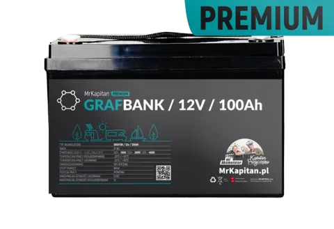 Akumulator AGM MrKapitan GRAFBANK PREMIUM 100 Ah