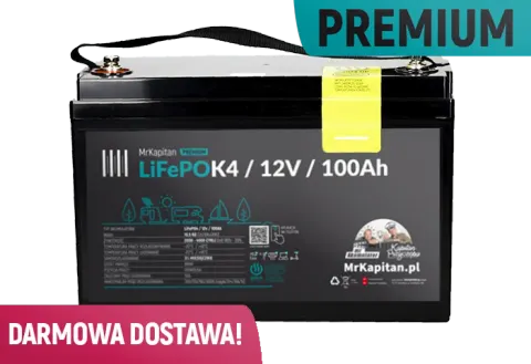 Akumulator LiFePOK4 MrKapitan PREMIUM 100 Ah (BT)