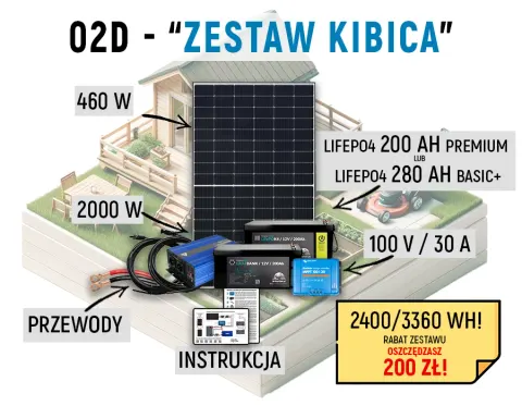02D - Zestaw Solarny na działkę - ZESTAW KIBICA