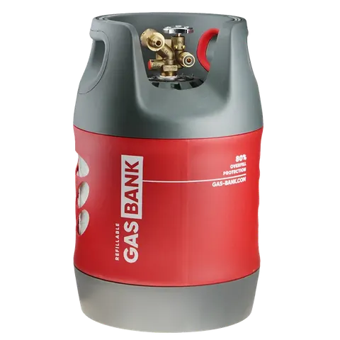 GasBank DUO 7,5kg - kompozytowa butla gazowa LPG