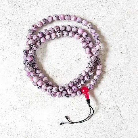 MALA buddyjska jadeit marmurkowy lilac