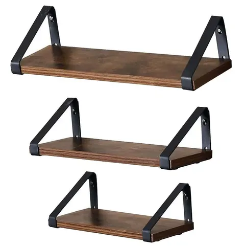 Zestaw 3 półki wiszące 30/35/40*12*10 LWS33BX Deco4Home