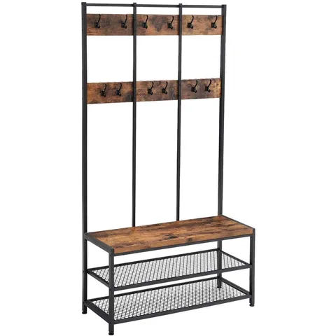 Wieszak stojak na ubrania buty 100x40x184 cm HSR86BX Deco4Home